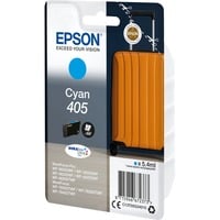 Epson Singlepack Cyan 405 DURABrite Ultra Ink, Inchiostro Resa standard, Ciano, Inchiostro a base di pigmento, 5,4 ml, 1 pz, Confezione singola