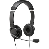 Kensington Cuffie USB ad alta fedeltà con microfono, Headset Nero, Cablato