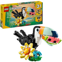 LEGO Creator 3in1 31173 Animali Selvatici: Tucano Tropicale, Animale Giocattolo Trasformabile, Regalo Creativo per Bambini 7+, Giochi di costruzione Animale Giocattolo Trasformabile, Regalo Creativo per Bambini 7+, Set da costruzione, 7 anno/i, Plastica, 225 pz, 323 g