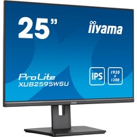 iiyama ProLite XUB2595WSU-B5 Monitor PC 63,5 cm (25") 1920 x 1200 Pixel WUXGA LED Nero, Monitor LED Nero, 63,5 cm (25"), 1920 x 1200 Pixel, WUXGA, LED, 4 ms, Nero