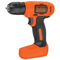 BLACK+DECKER BDCD8 Senza chiave Nero, Arancione, Trapano avvitatore arancione /Nero, Trapano con impugnatura a pistola, Senza chiave, 1 cm, 2 cm, 1 mm, 400 Giri/min