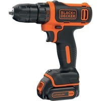 BLACK+DECKER Trapano avv.com.10.8vlitio 1,5ah, Trapano avvitatore Nero/Orange, 5ah, Trapano con impugnatura a pistola, Senza chiave, 1 cm, 2,5 cm, 1 cm, 1 mm