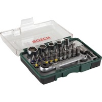 Bosch 2 607 017 160 punta per cacciavite 27 pz, Set di strumenti verde, 27 pz, Viti a croce, Torcia, PH 1, PH 2, PH 3, 4,5,6 mm, T10, T15, T20, T25, T30, 3,4,5,6 mm