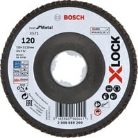 Bosch Disco lamellare PRO X571 X-LOCK, Ø 115mm, K120, Mola abrasiva 