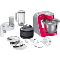 Bosch MUM58420 robot da cucina 1000 W 3,9 L fucsia/Argento, 3,9 L, Pulsanti, Manopola, 1,1 m, 3 dischi, Acciaio inox, 1000 W