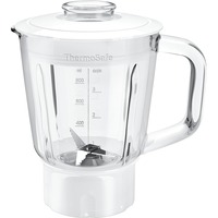 Bosch MUZ45MX1 accessorio per miscelare e lavorare prodotti alimentari Ciotola, Accessorio frullatore bianco/trasparente, Ciotola, 0,8 L, Bianco, Acciaio inox, MUM4 und MUM5, 188 mm
