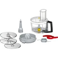 Bosch MUZ9VLP1 accessorio per miscelare e lavorare prodotti alimentari, Trituratore Nero, Grigio, Metallico, Trasparente, Acciaio inox, OptiMUM, 1,6 kg, 1,8 kg
