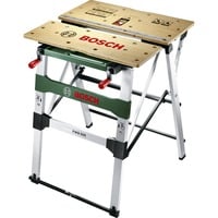 Bosch PWB 600 Banco di lavoro per la lavorazione del legno verde, Banco di lavoro per la lavorazione del legno, Alluminio, Bamboo, Legno, Nero, Verde, Metallico, 680 mm, 552,6 mm, 834 mm