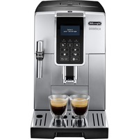 DeLonghi Dinamica Ecam 350.35.SB Automatica Macchina per espresso 1,8 L, Macchina automatica argento/Nero, Macchina per espresso, 1,8 L, Chicchi di caffè, Caffè macinato, Macinatore integrato, 1450 W, Nero, Argento