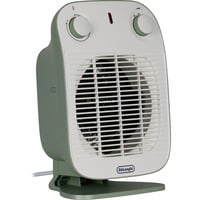 DeLonghi HFS50B20.GR Interno Verde, Bianco 2000 W Riscaldatore ambiente elettrico con ventilatore, Termoventilatore verde, Riscaldatore ambiente elettrico con ventilatore, IP21, Interno, Scrivania, Pavimento, Tavolo, Verde, Bianco, Manopola
