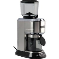 DeLonghi KG 520.M macina caffé 150 W Nero, Acciaio inox, Coffee Mill argento/Nero, Macinino a lame, 350 g, Nero, Acciaio inox, Alluminio, Acciaio inox, 14 pz, 150 W