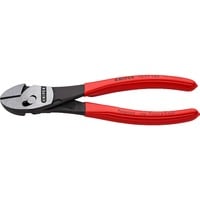 KNIPEX TwinForce Pinze da taglio diagonale, Pinze di taglio rosso, Pinze da taglio diagonale, Acciaio al cromo vanadio, Plastica, Rosso, 18 cm, 255 g