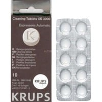 Krups XS300010 detergente per elettrodomestico Macchina da caffè, Pastiglie per la pulizia Macchina da caffè, Compressa, Blister, 10 pz, GHS07: nocivo, Avviso