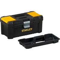 Stanley Cassetta portautensili "Essential" Nero/Giallo, Cassetta degli attrezzi, Metallo, Plastica, Nero, Giallo, 32 mm, 188 mm, 132 mm