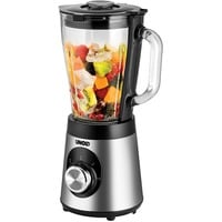 Unold Edel 1,5 L Frullatore da tavolo 500 W Nero, Acciaio inox, Trasparente, Mixer stand accaio/Nero, Frullatore da tavolo, 1,5 L, Funzione PULSE, Tritaghiaccio, 0,9 m, 500 W