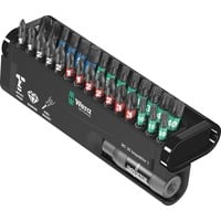 Wera BC 30 Impaktor 1 punta per cacciavite 30 pezzo(i), Set di bit 30 pezzo(i), Esagonale (imperiale), Phillips, Viti a croce, Torcia, PH 1,PH 2,PH 3, PZ 1,PZ 2,PZ 3, T10,T15,T20,T25,T30,T40, 3,4,5,6 mm