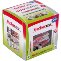 fischer Dübel DUOPOWER 8x65 S LD, Tassello grigio chiaro/Rosso