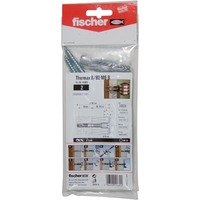 fischer Sistema di montaggio distanziatore THERMAX 8/180 M6 B, Tassello Nero/grigio