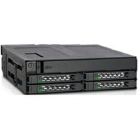 Icy Dock MB604SPO-B pannello drive bay Nero, Inquadramento Nero, Nero, Metallo, 9.5,12.7 mm, 1 ventola(e), 4 cm, 12 Gbit/s