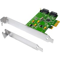 Dawicontrol DC-600E controller RAID 5 Gbit/s, Controllore SATA, Seriale ATA II, Serial ATA III, 0, 1, JBOD, 5 Gbit/s, Marvell 88SE9128, Windows 7 Home Premium, Windows 7 Home Premium x64, Windows 7 Professional, Windows 7 Professional..., A mezza altezza (profilo basso), Bulk