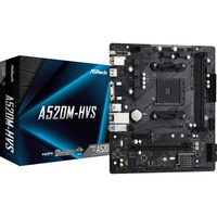 ASRock A520M-HVS AMD A520 Socket AM4 micro ATX, Scheda madre AMD, Socket AM4, 3rd Generation AMD Ryzen™ 3, 3rd Generation AMD Ryzen 5, 3rd Generation AMD Ryzen™ 7, 3rd..., DDR4-SDRAM, 64 GB, DIMM