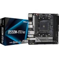 ASRock B550M-ITX/ac AMD B550 Socket AM4 mini ITX, Scheda madre Nero/grigio, AMD, Socket AM4, 3rd Generation AMD Ryzen™ 3, 3rd Generation AMD Ryzen 5, 3rd Generation AMD Ryzen™ 7, 3rd..., DDR4-SDRAM, 64 GB, DIMM