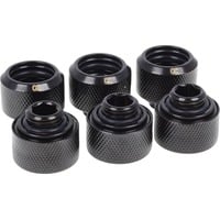 Alphacool 8748643 Parti e accessori del sistema di raffreddamento del computer, Set di viti Nero, Ottone, Nero, 1/4", Maschio/Femmina, 18 mm, 2,1 cm