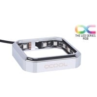 Alphacool Aurora XPX RGB Telaio di copertura, Cornice cromo, Telaio di copertura, Cromo, Poliossimetilene (POM), Cromo, Maschio, 75 mm, 75 mm