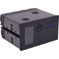 Alphacool Eisfach Parti e accessori del sistema di raffreddamento del computer, Serbatoio di espansione Nero, Vetro acrilico, Alluminio, Nylon, Poliossimetilene (POM), Nero, 148 mm, 132 mm, 84,5 mm, 1 pz