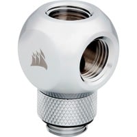 Corsair CX-9055015-WW parte e accessorio del sistema di raffreddamento del computer Guarnizione, Connessione cromo, Guarnizione, Ottone, Cromo, 1/4", 45°, Liquido