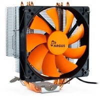 Inter-Tech Argus SU-260 Processore Refrigeratore 12 cm Nero, Arancione, raffreddamento CPU  Refrigeratore, 12 cm, 600 Giri/min, 1400 Giri/min, 26 dB, 59,47 m³/h