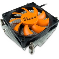 Inter-Tech Argus T-200 Processore Refrigeratore 8 cm Nero, Arancione, raffreddamento CPU  Refrigeratore, 8 cm, 600 Giri/min, 1800 Giri/min, 26 dB, 30,58 m³/h