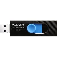 ADATA UV320 unità flash USB 128 GB USB tipo A 3.2 Gen 1 (3.1 Gen 1) Nero, Blu, Chiavetta USB Nero/Blu, 128 GB, USB tipo A, 3.2 Gen 1 (3.1 Gen 1), Lamina di scorrimento, 7,9 g, Nero, Blu