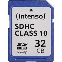 Intenso 32GB SDHC Classe 10, Scheda di memoria 32 GB, SDHC, Classe 10, 25 MB/s, Resistente agli urti, A prova di temperatura, A prova di raggi X, Nero
