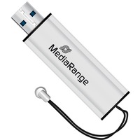 MediaRange MR917 unità flash USB 64 GB USB tipo A 3.2 Gen 1 (3.1 Gen 1) Nero, Argento, Chiavetta USB argento/Nero, 64 GB, USB tipo A, 3.2 Gen 1 (3.1 Gen 1), 80 MB/s, Lamina di scorrimento, Nero, Argento
