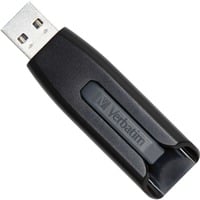 Verbatim V3 - Memoria USB 3.0 16 GB - Nero, Chiavetta USB Nero/grigio, 16 GB, USB tipo A, 3.2 Gen 1 (3.1 Gen 1), 60 MB/s, Lamina di scorrimento, Nero, Grigio