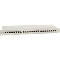 Digitus Pannello patch CAT 5e, classe D, Patch Panel grigio chiaro, classe D, RJ-45, Cat5e, Grigio, EN-50173, ISO/IEC 11801, EIA7TIA 568 A & B, 560 mm, 80 mm