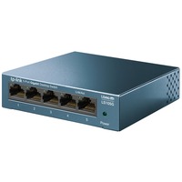 TP-Link LS105G Non gestito Gigabit Ethernet (10/100/1000) Blu, Interruttore blu, Non gestito, Gigabit Ethernet (10/100/1000), Montabile a parete