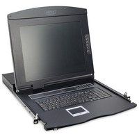 Digitus Console modulare con TFT da 17" (43,2 cm), 16 porta KVM e touchpad, tastiera tedesca, Switch KVM 2 cm), 16 porta KVM e touchpad, tastiera tedesca, 43,2 cm (17"), 1280 x 1024 Pixel, 1000:1, TFT, 16,78 milioni di colori, VGA