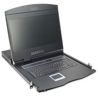 Digitus Console modulare con TFT da 19" (48,3 cm), 8 porte e touchpad, tastiera tedesca, Switch KVM 3 cm), 8 porte e touchpad, tastiera tedesca, 48,3 cm (19"), 1366 x 768 Pixel, 1000:1, TFT, 16,78 milioni di colori, VGA