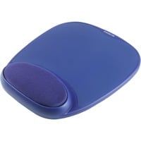 Kensington Tappetino per mouse in schiuma e poggiapolsi integrato blu blu, Blu, Monocromatico, Schiuma, Riposo del polso, Vendita al dettaglio