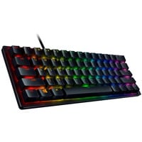 Razer Huntsman Mini Clicky Optical Switch Viola, Tastiera da gioco Nero, 60%, USB, Interruttore a chiave opto-meccanico, QWERTZ, LED RGB, Nero