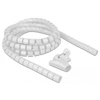DeLOCK 18841 cavo proiettore Canalina per protezione cavi da pavimento Bianco, Tubo cavo bianco, Canalina per protezione cavi da pavimento, Bianco, Polietilene, 2,5 m, 2,5 cm