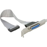 DeLOCK 84300 cavo SATA 0,22 m, Staffa slot grigio, 0,22 m, Femmina/Femmina