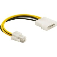 DeLOCK Cable P4 male > Molex 4pin male Multicolore 0,13 m, Cavo 0,13 m