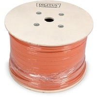 Digitus Cavo di installazione con doppino intrecciato CAT 7 S-FTP, AWG 23/1 arancione , AWG 23/1, 1000 m, Cat7, S/FTP (S-STP)