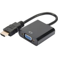 Digitus Convertitore HDMI - VGA, Adattatore Nero, VGA (D-Sub), 1920 x 1080 Pixel, 1080p, 165 MHz, Nero, Cina