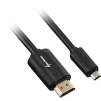 Sharkoon 1.5m, HDMI/Micro HDMI cavo HDMI 1,5 m HDMI tipo A (Standard) HDMI tipo D (Micro) Nero Nero, HDMI/Micro HDMI, 1,5 m, HDMI tipo A (Standard), HDMI tipo D (Micro), 4096 x 2160 Pixel, Compatibilità 3D, Nero