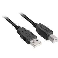 Sharkoon 4044951015245 cavo USB 0,5 m USB 2.0 USB A USB B Nero Nero, 0,5 m, USB A, USB B, USB 2.0, Maschio/Maschio, Nero
