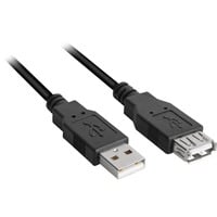 Sharkoon 4044951015429 cavo USB 3 m USB 2.0 USB A Nero, Cavo di prolunga Nero, 3 m, USB A, USB A, USB 2.0, Maschio/Femmina, Nero